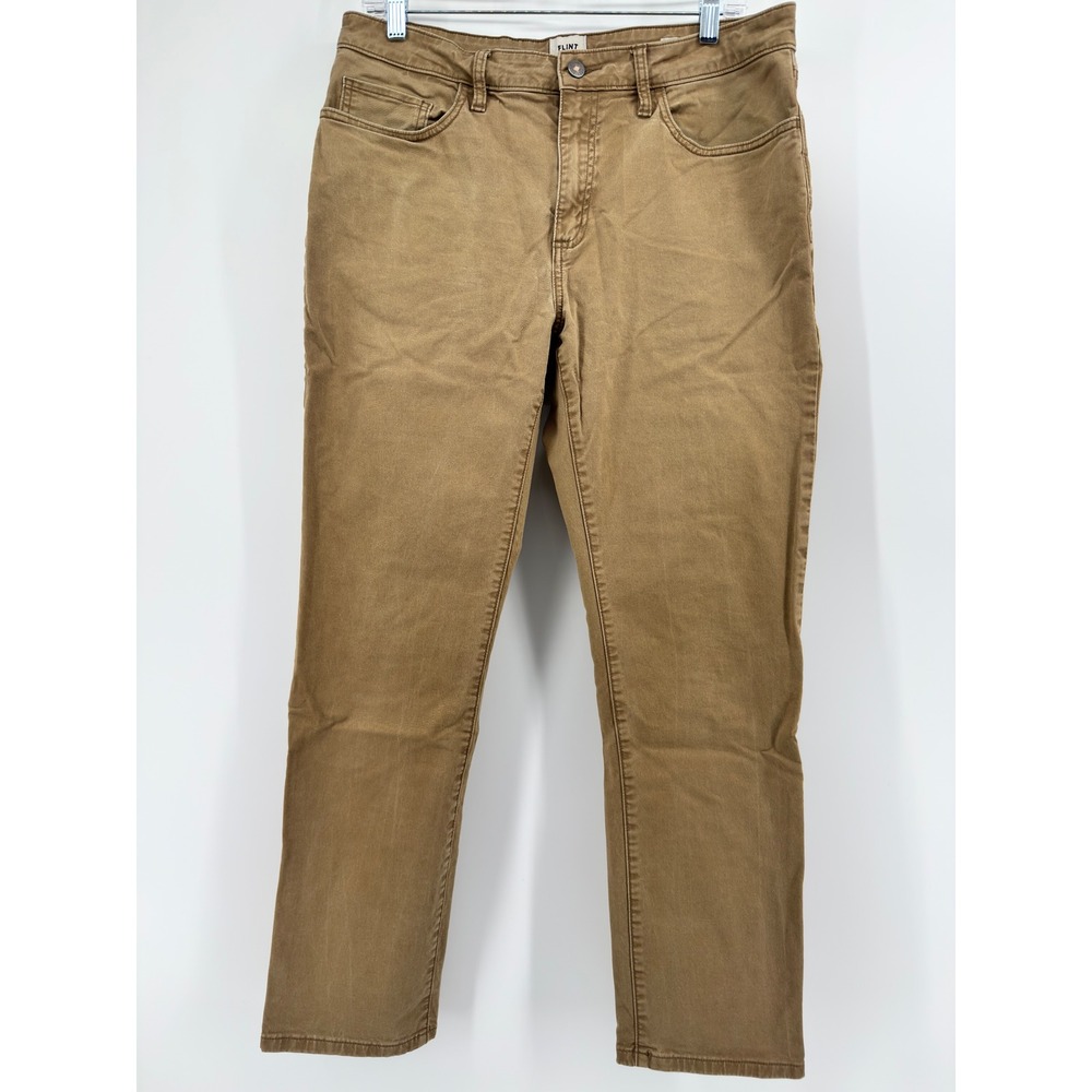 Flint and Tinder 365 Pant Athletic Tapered Fit Khaki Brown 34x30 Mens Chinos